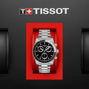Tissot PR516 Chronograph Black Dial Silver Steel Strap Watch for Men - T149.417.11.051.00