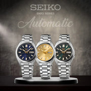 Seiko 5 Sports Automatic Blue Dial Silver Steel Strap Watch for Men - SRPL55K1