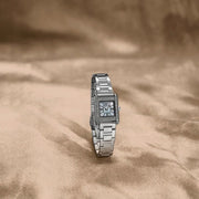 Emporio Armani Genni Analog Mother of Pearl Dial Silver Steel Strap Watch for Women - AR11662