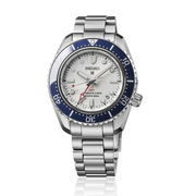 Seiko Prospex 1968 Heritage Diver's GMT 60th Anniversary White Dial Silver Steel Strap Watch for Men - SPB519J1