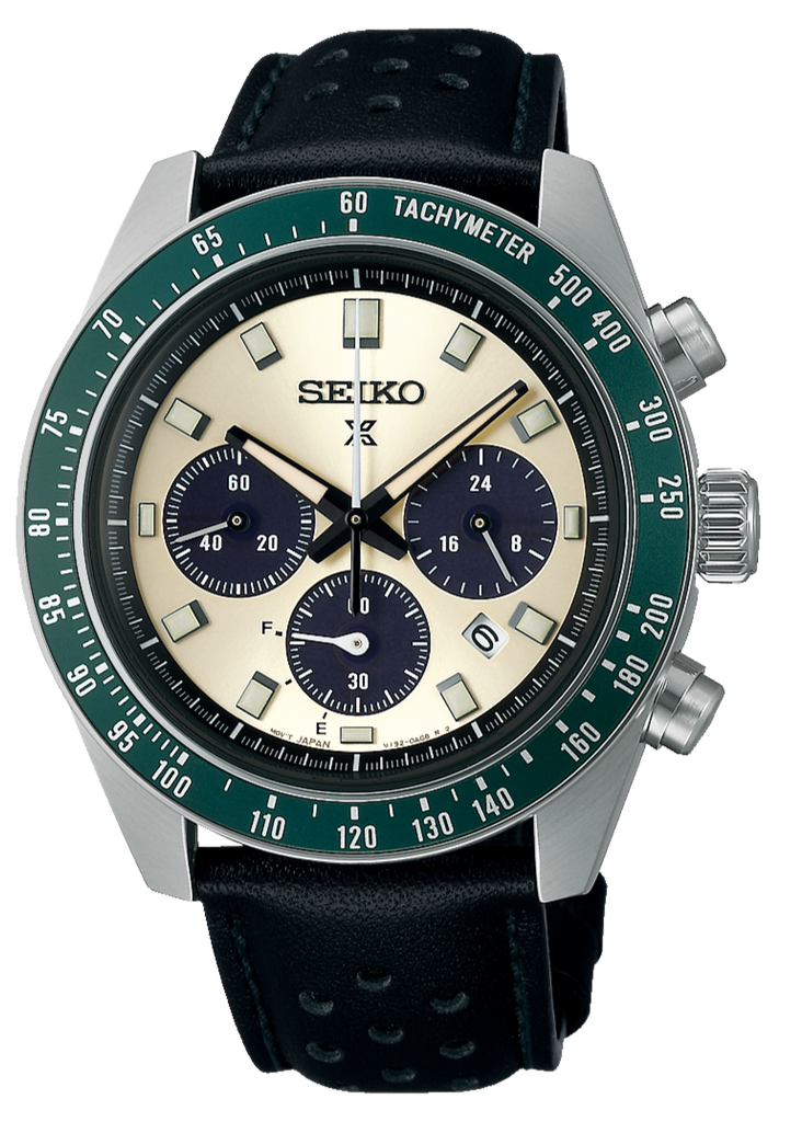 Jam Tangan Seiko Prospex Speedtimer Solar Chronograph Ivory Dial