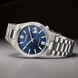 Citizen Tsuyosa Automatic Blue Dial Silver Steel Strap Watch for Men - NJ0200-50M