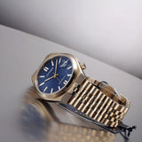 Citizen Tsuyosa 60 Automatic Blue Dial Rose Gold Steel Strap Watch for Men - NK0023-57L