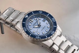 Citizen Mechanical Automatic Blue Dial Silver Steel Strap Watch for Men - NJ0178-81M