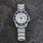 Citizen Mechanical Automatic White Dial Silver Steel Strap Watch for Men - NJ0171-81A