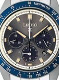 Seiko Prospex Speedtimer Solar Chronograph Grey Dial Silver Steel Strap Watch for Men - SSC939