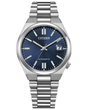 Citizen Tsuyosa Automatic Blue Dial Silver Steel Strap Watch for Men - NJ0200-50M