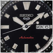 Seiko 5 Sports SKX Automatic Black Dial Silver Steel Strap Watch for Men - SRPL85K1