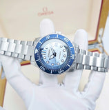 Citizen Mechanical Automatic Blue Dial Silver Steel Strap Watch for Men - NJ0178-81M