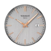 Tissot PR 100 Quartz Silver Dial Black Leather Strap Watch for Men - T150.410.16.031.00