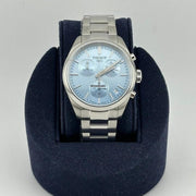 Tissot PR 100 Chronograph Light Blue Dial Silver Steel Strap Watch for Men - T150.417.11.351.00
