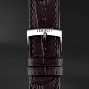 Tissot PR 100 Quartz Silver Dial Black Leather Strap Watch for Men - T150.410.16.031.00