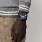 Hugo Boss Admiral Chronograph Blue Dial Blue Nylon Strap Watch for Men - 1513919