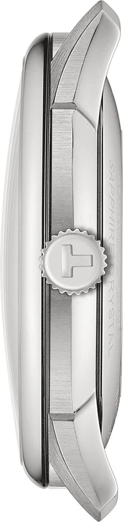 Tissot Chemin des Tourelles Automatic Powermatic 80 Blue Dial Brown Leather Strap Watch for Men - T139.407.16.041.00