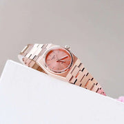 Tissot PRX Diamonds Rose Gold Dial Rose Gold Steel Strap Watch for Women - T137.010.33.506.00