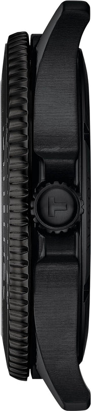 Tissot Seastar 1000 Red Dial Black Steel Strap Watch for Men - T120.410.33.421.00