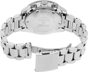 Seiko Prospex Speedtimer Solar Chronograph Yellow Dial Silver Steel Strap Watch for Men - SSC929