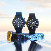 Hugo Boss Admiral Chronograph Blue Dial Blue Nylon Strap Watch for Men - 1513919