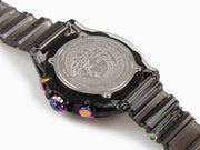 Versace Icon Active Chronograph Black Dial Grey Silicone Strap Watch for Men - VEZ701022