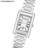 Emporio Armani Gino Mother of Pearl Dial Silver Steel Strap Watch for Men - AR11664