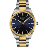Tissot PR 100 Blue Dial Two Tone Steel Strap Watch for Men - T150.410.22.041.00