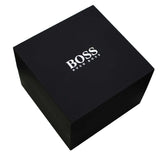Hugo Boss Runner Chronograph Black Dial Black Silicone Strap Watch for Men - 1514141