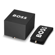 Hugo Boss Peak Chronograph Black Dial Black Steel Strap Watch for Men - 1514192