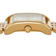 Tory Burch Eleanor White Dial Tri Tone Steel Strap Watch for Women - TBW1078
