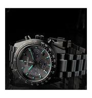 Seiko Prospex Speedtimer The Black Series Limited Edition Black Dial Black Steel Strap Watch for Men - SSC917