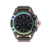 Versace Icon Active Chronograph Black Dial Grey Silicone Strap Watch for Men - VEZ701022
