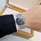 Citizen Tsuyosa Mechanical Grey Dial Silver Steel Strap Watch for Men - NJ0200-50E