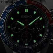 Seiko Prospex Speedtimer Solar Chronograph Blue Dial Silver Steel Strap Watch for Men - SSC913