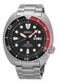 Seiko Prospex Sea Turtle Automatic Black Dial Silver Steel Strap Watch for Men - SRP789K1