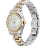 Emporio Armani Federica Mother of Pearl Dial Two Tone Steel Strap Watch for Women - AR11559