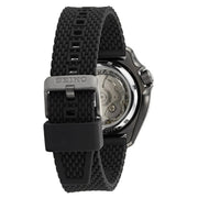 Seiko 5 Sports SKX Series Automatic Black Dial Black Silicone Strap Watch for Men - SRPD65K2