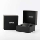 Hugo Boss Candor Black Dial Gold Steel Strap Watch for Men - 1514077