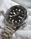 Seiko 5 Sports SKX Automatic Black Dial Silver Steel Strap Watch for Men - SRPL85K1