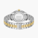 Hugo Boss Runner Chronograph Grey Dial Two Tone Steel Strap Watch for Men - 1514144