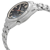 Seiko 5 Sports SNXS Series Automatic Black Dial Silver Steel Strap Watch for Men - SRPK89K1