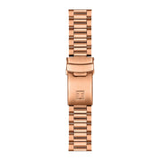 Tissot PRS 516 Chronograph Black Dial Rose Gold Steel Strap Watch for Men - T149.417.33.051.00