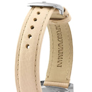 Emporio Armani Tazio Mother of Pearl Dial Pink Leather Strap Watch for Women - AR6133