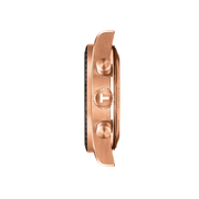 Tissot PRS 516 Chronograph Black Dial Rose Gold Steel Strap Watch for Men - T149.417.33.051.00