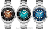 Seiko Prospex US Special Edition King Turtle Automatic Brown Dial Silver Steel Strap Watch for Men - SRPH55