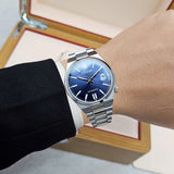 Citizen Tsuyosa Automatic Blue Dial Silver Steel Strap Watch for Men - NJ0200-50M