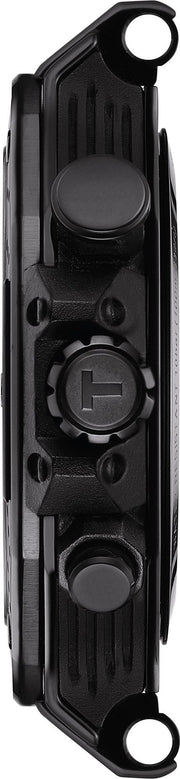 Tissot T Race Chronograph Black Dial Green Rubber Strap Watch for Men - T141.417.37.051.01