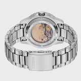 Citizen Mechanical Automatic Yellow Dial Silver Steel Strap Watch for Men - NJ0170-83Z