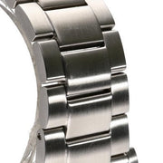 Citizen Mechanical Automatic Orange Dial Silver Steel Strap Watch for Men - NJ0128-80X
