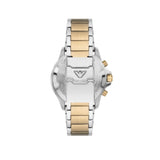 Emporio Armani World Explorer Chronograph Cream Dial Two Tone Steel Strap Watch for Men - AR11606