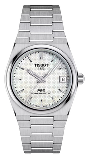 Tissot PRX Quartz Mother of Pearl Dial Silver Steel Strap Watch for Women- T137.210.11.111.00