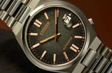 Citizen Tsuyosa Mechanical Grey Dial Silver Steel Strap Watch for Men - NJ0200-50E